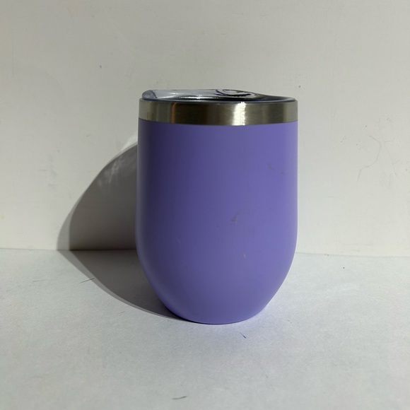 Other - Steel Tumbler 11.5oz Double Wall Insulated Stemless Wine Lavender With Lid